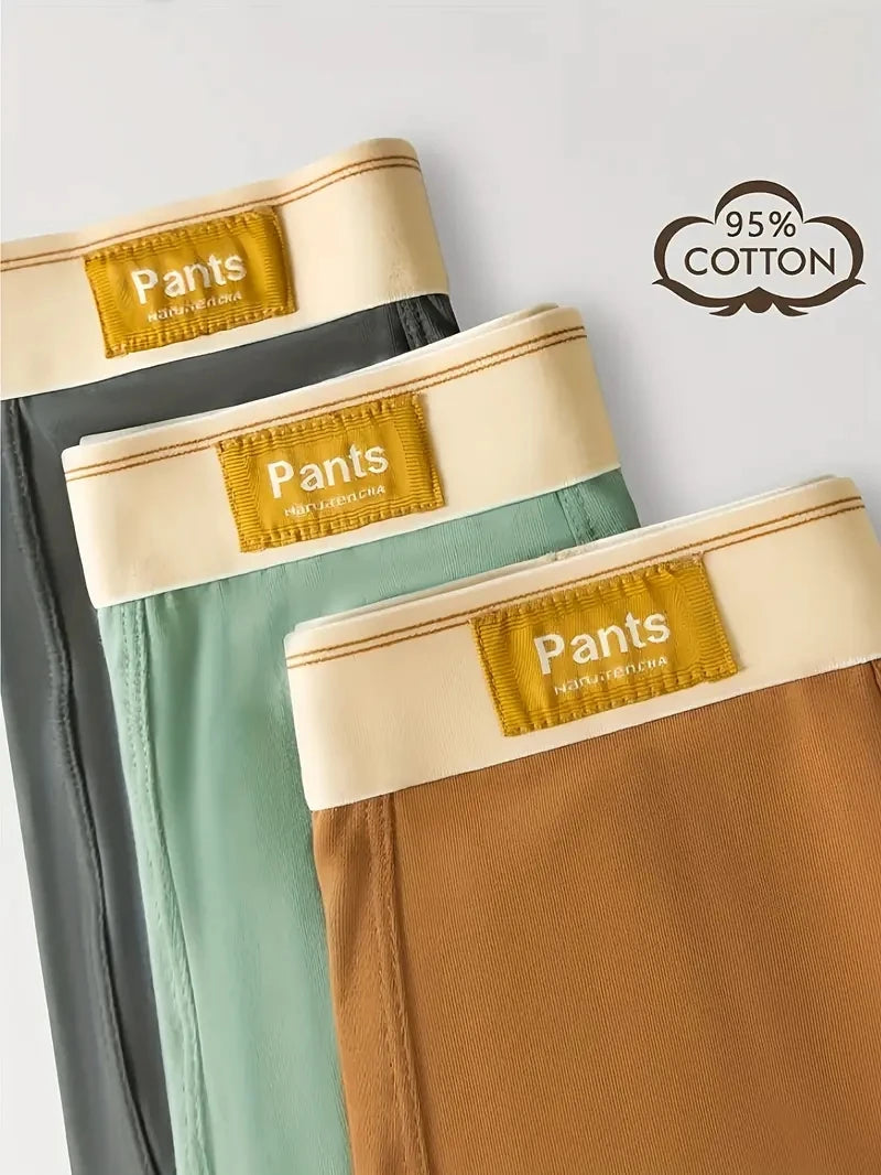 3pcs Men's Cotton Boxer Shorts