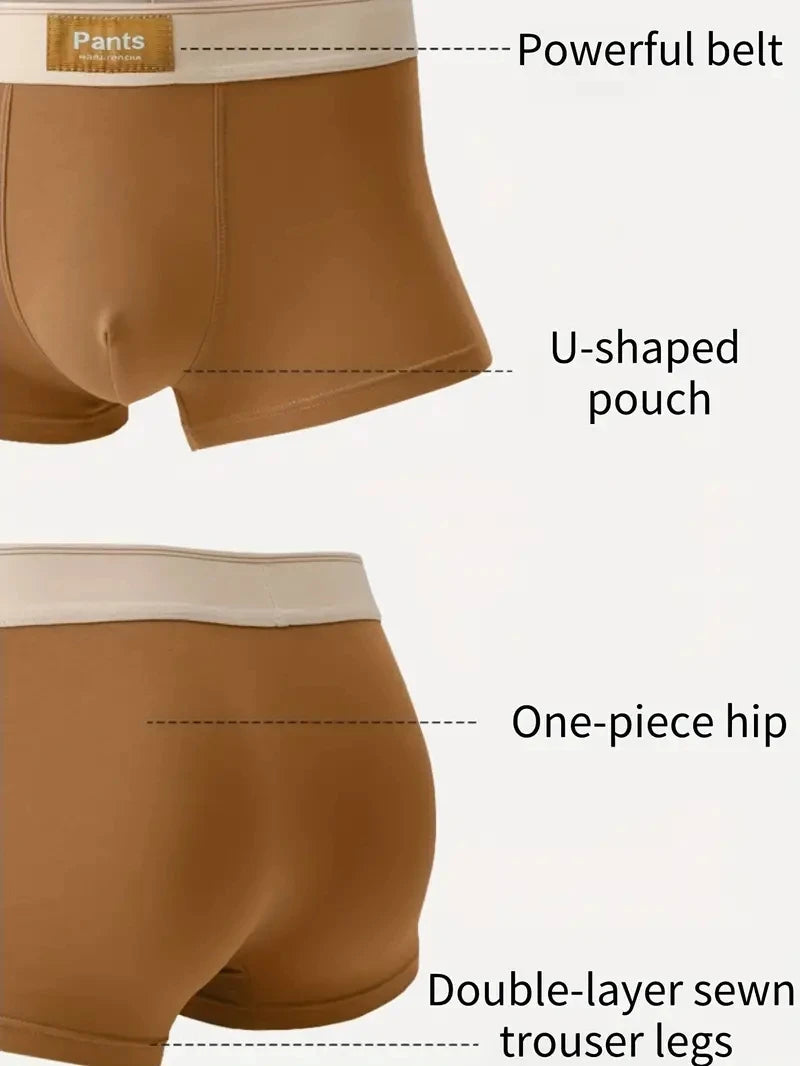 3pcs Men's Cotton Boxer Shorts