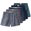 Men's Cotton Plaid Boxer Shorts